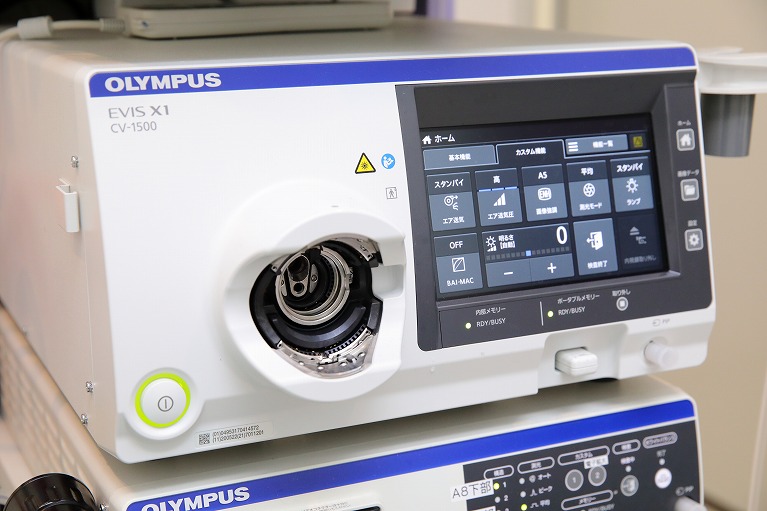 高度な検査を可能にする最新内視鏡システム「EVIS X1」導入
